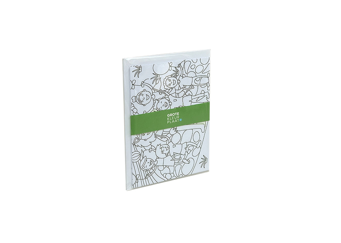 Inkleurkaarten 5x “Dierentuin”