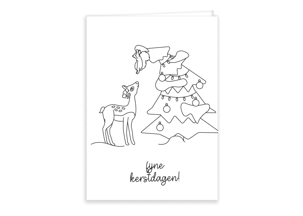 Wenskaarten 10x "Kerst"