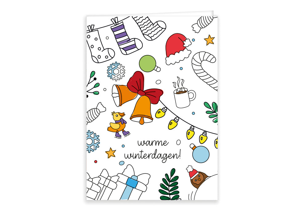 Wenskaarten 10x "Kerst"