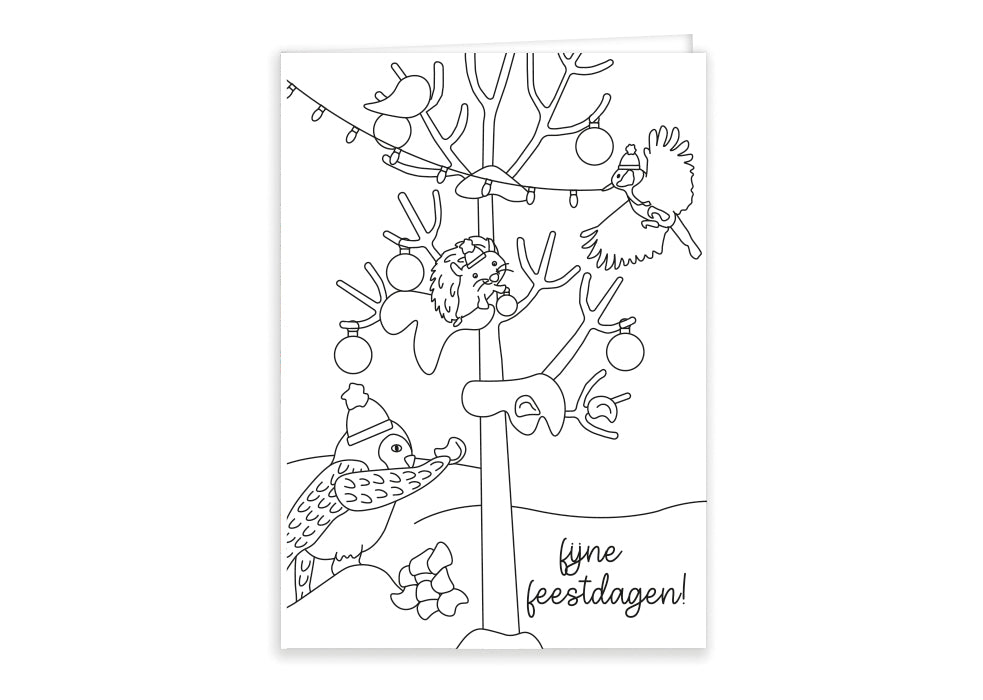 Wenskaarten 10x "Kerst"