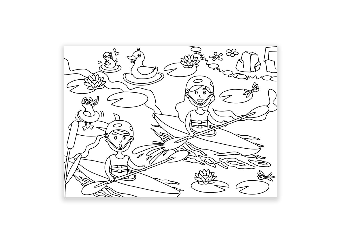 Inkleurkaarten 5x “Sport & Spel”