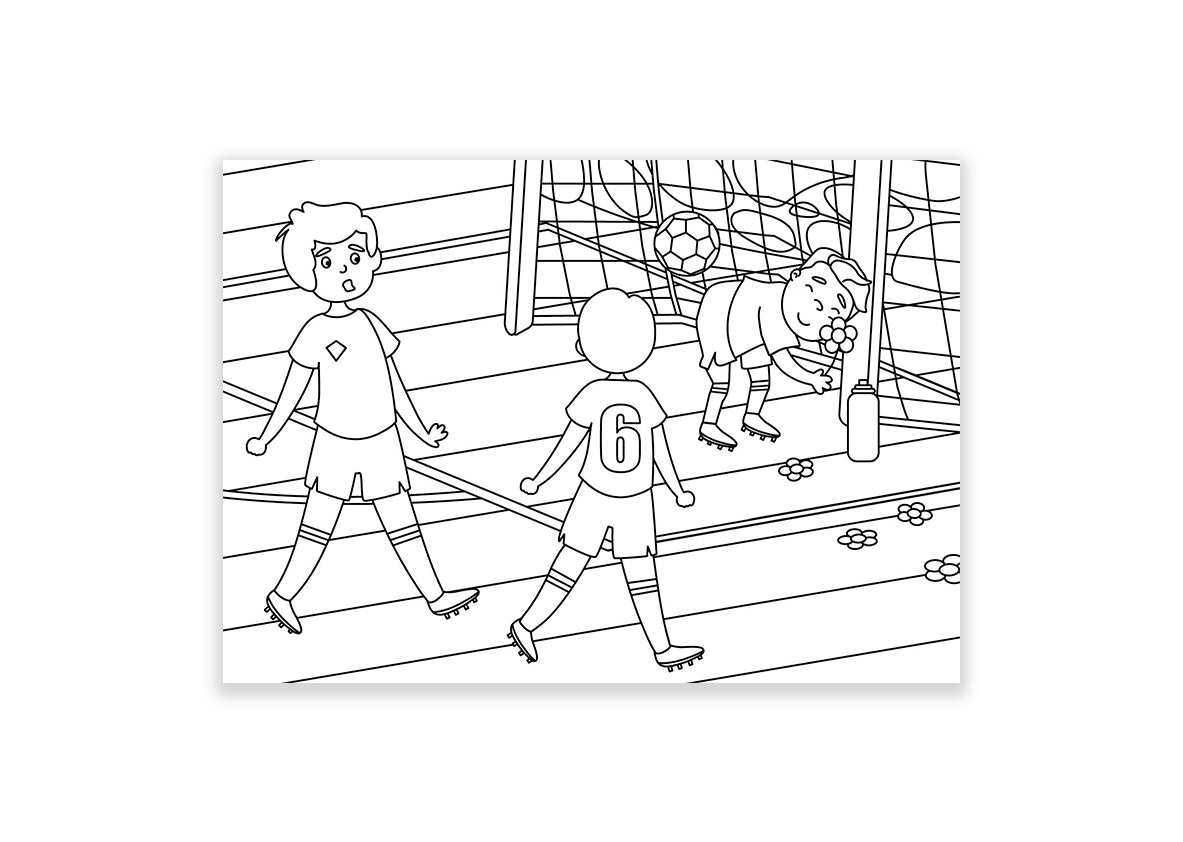 Inkleurkaarten 5x “Sport & Spel”