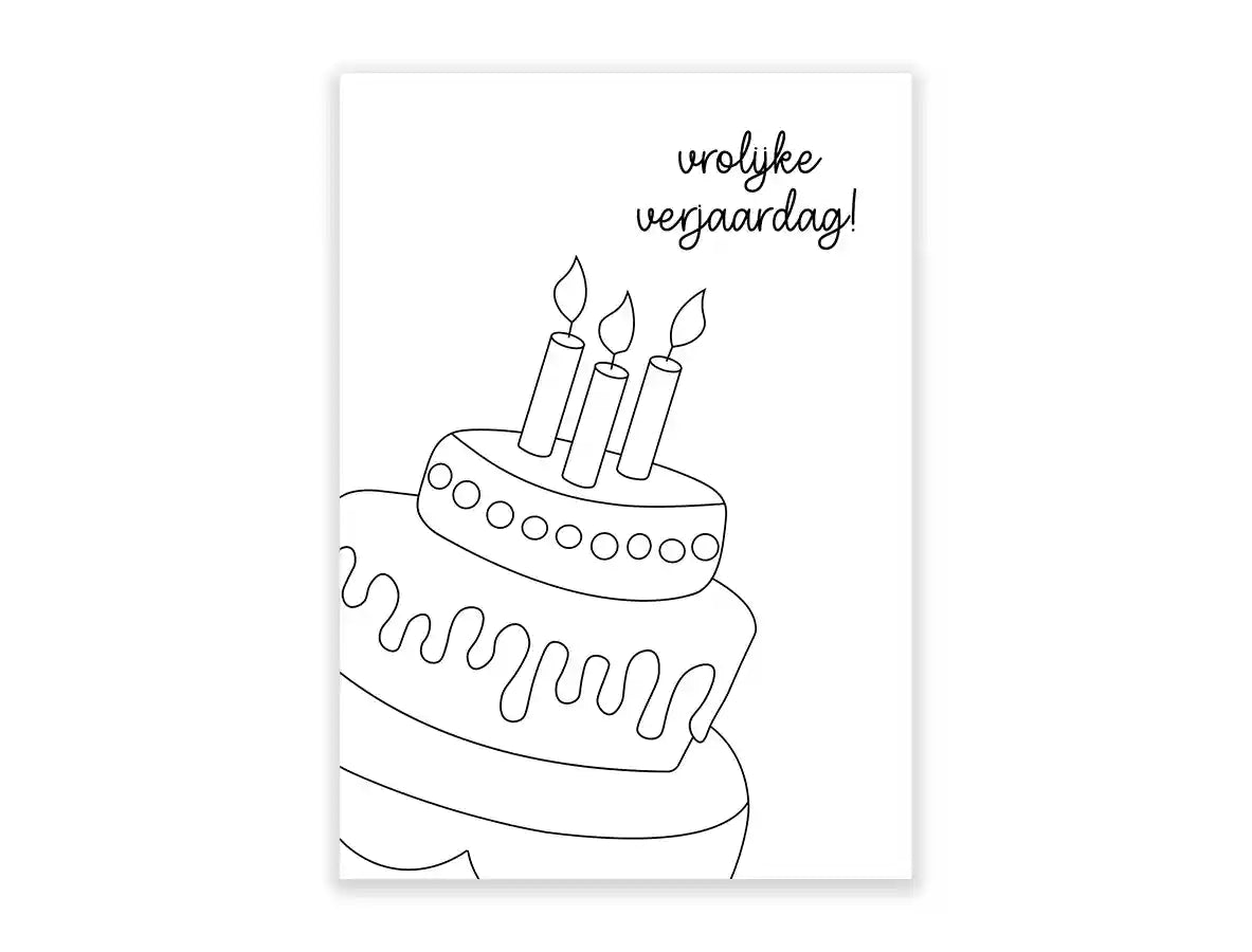 Wenskaarten 5x “Gefeliciteerd”